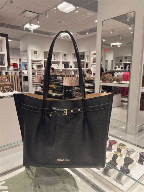 michael kors emilia black|Michael Kors emilia large tote.